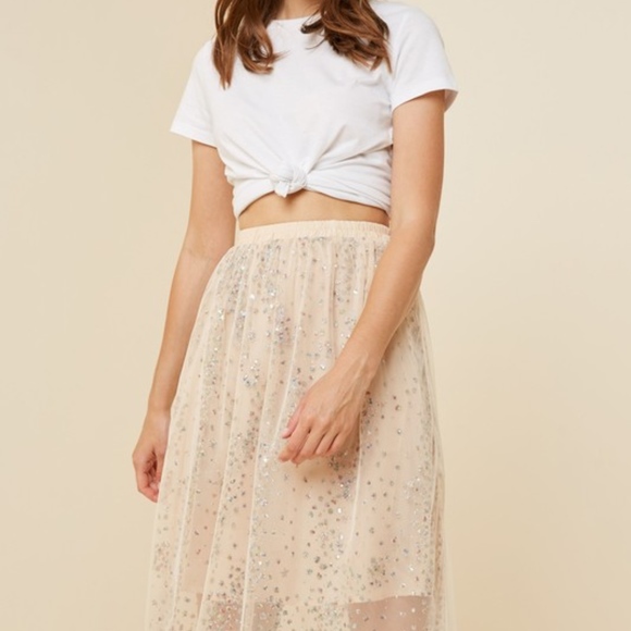 Midi Sparkle Tulle Skirt - Picture 2 of 7
